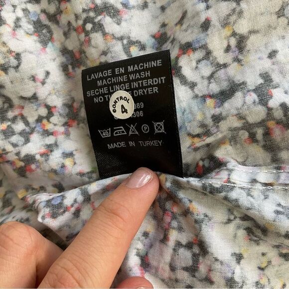 Jared Lang Colorful Print Black Folded Cuff Long Sleeve Button Down Shirt 3XL - Picture 12 of 12